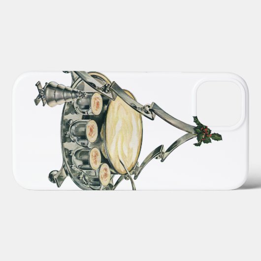 Eggnog in einer Weihnachtsbaum-Punch Bowl Case-Mate iPhone Hülle (Rückseite (Horizontal))