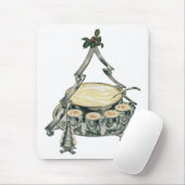 Eggnog in einer Weihnachtsbaum-Punch Bowl Mousepad (Mit Mouse)