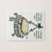 Eggnog in einer Weihnachtsbaum-Punch Bowl Puzzle (Horizontal)