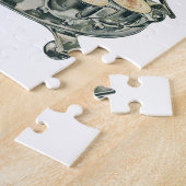 Eggnog in einer Weihnachtsbaum-Punch Bowl Puzzle (Seite)