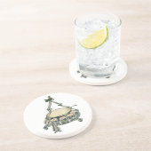 Eggnog in einer Weihnachtsbaum-Punch Bowl Untersetzer (Seite)