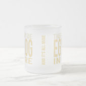 Eggnog in Here Funny Mattiert Glass Coffee Tasse (Mittel)