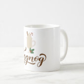 Eggnog-Kalligraphie und Glas Kaffeetasse (VorderseiteRechts)