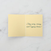 Eggnog-licious – Funny Christmas Eggnog Pun  Karte (Innenseite)