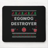 Eggnog Lover Funny Ugly Christmas Style Xmas Gift Mousepad (Vorne)