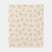 Eggnog Mistletoe Winter Fleece Blanket (Vorderseite)