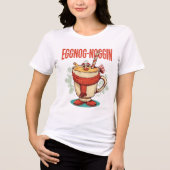 Eggnog-noggin - Funny Christmas Eggnog Pun Tri-Blend Shirt (Vorderseite)