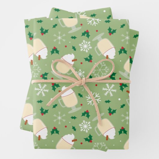 Eggnog Pattern Geschenkpapier Set (Beispiel)