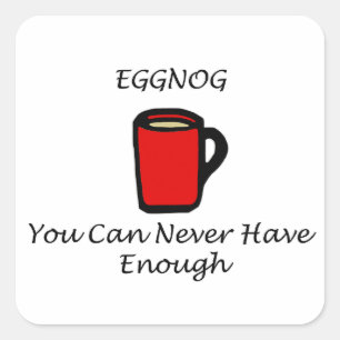 Eggnog Quadratischer Aufkleber