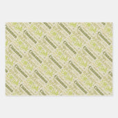 Eggnog Recipe Collection - Avocado Geschenkpapier Set (Vorderseite)