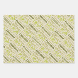 Eggnog Recipe Collection - Avocado Geschenkpapier Set