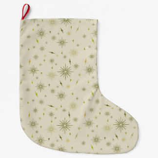 Eggnog Snowflakes - Avocado Großer Weihnachtsstrumpf