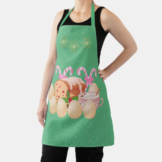 Eggnog und andere Leckereien grün Schürze (InSitu)