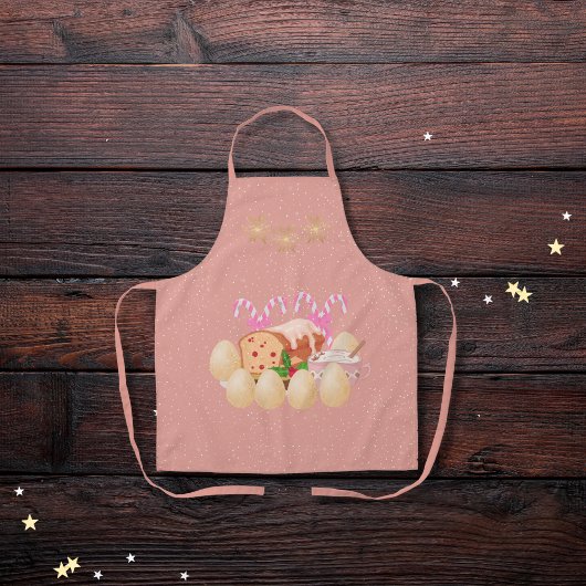 Eggnog und andere Leckereien pink Schürze