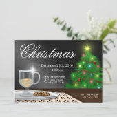 Eggnog und Cookies Weihnachtseinladungen Einladung (Stehend Vorderseite)