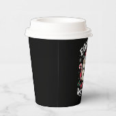 Eggnog Weather Christmas Retro Pappbecher (Rechts)