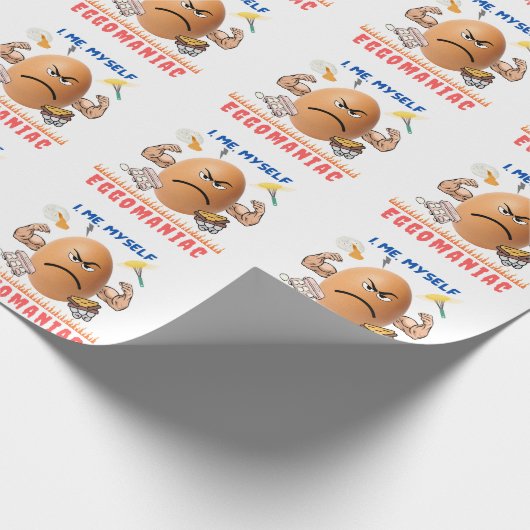 Eggomaniac - Das Badass Ei! | Happy Oaster Funny Geschenkpapier (Ecke)