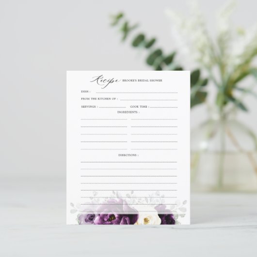 Eggpflanze Lila Pflaume Elfenbeinharz Brautparty R (Stehend Vorderseite)