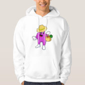 Eggplant als Bauer mit Carrot Hoodie (Vorderseite)