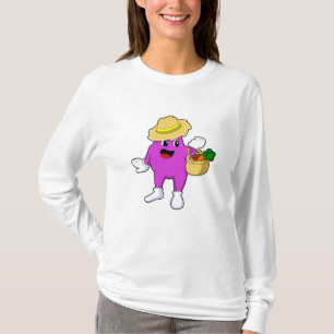 Eggplant als Bauer mit Carrot T-Shirt