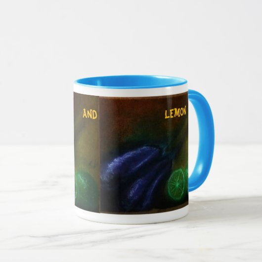 Eggplant and Lemon cup, clássica, 325 ml Tasse (VorderseiteRechts)