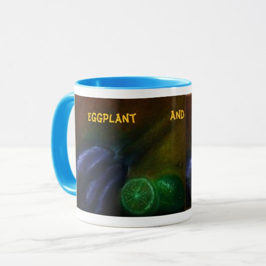 Eggplant and Lemon cup, clássica, 325 ml Tasse (Vorderseite Links)
