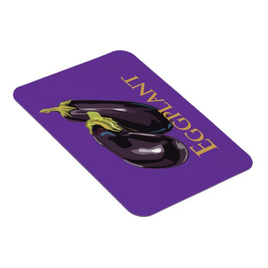 Eggplant Aubgergine Magnet (Rechte Seite)