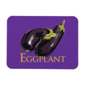 Eggplant Aubgergine Magnet (Horizontal)