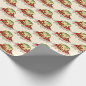 Eggplant Aubgergine Parm Parmesan Italian Food Geschenkpapier (Ecke)