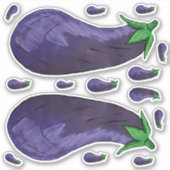 Eggplant Aufkleber (Vorderseite)