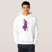 Eggplant bei Ice Skaten mit Ice-Skaten Hoodie (Vorne ganz)