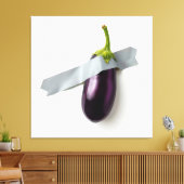 Eggplant Canvas Print Leinwanddruck (Insitu (Wohnzimmer))