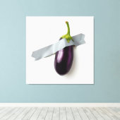 Eggplant Canvas Print Leinwanddruck (Insitu (Holzboden))