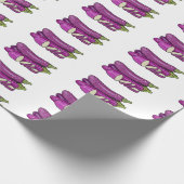 Eggplant Cartoon-Abbildung Geschenkpapier (Ecke)