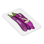 Eggplant Cartoon-Abbildung Magnet (Rechte Seite)