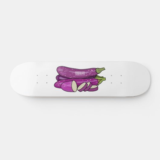 Eggplant Cartoon-Abbildung Skateboard (Horizontal)