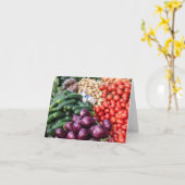 Eggplant Cucumbers Tomaten/Paradeiser Pflanzkartof Karte (Gelbe Blume)