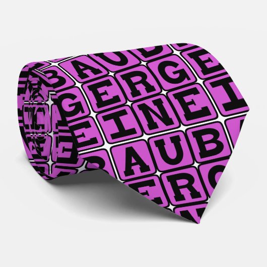 Eggplant, Eggpflanze Krawatte (Gerollt)