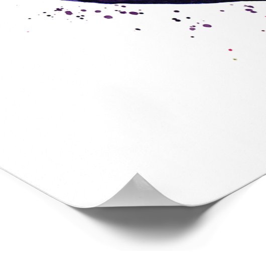 Eggplant Eggplant Watercolor Poster (Ecke)