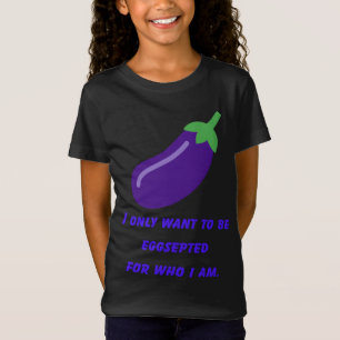 Eggplant Ei Pflanze Seltsam Bizarre Lila Vegetabl T-Shirt