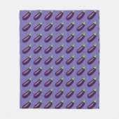 Eggplant Emoji Fleecedecke (Vorderseite)