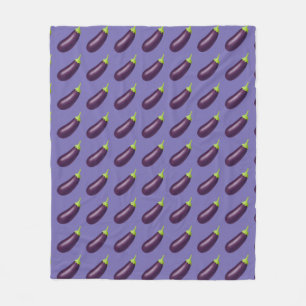 Eggplant Emoji Fleecedecke