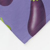 Eggplant Emoji Fleecedecke (Ecke)