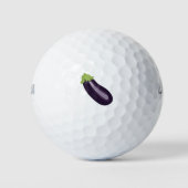 Eggplant Emoji Golfball (Vorderseite)