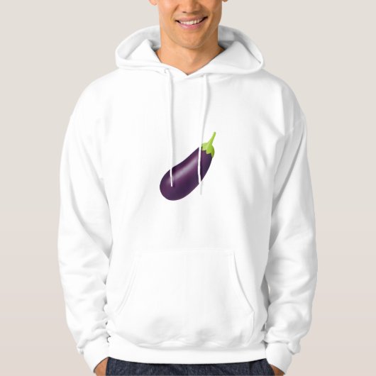 Eggplant Emoji Hoodie (Vorderseite)
