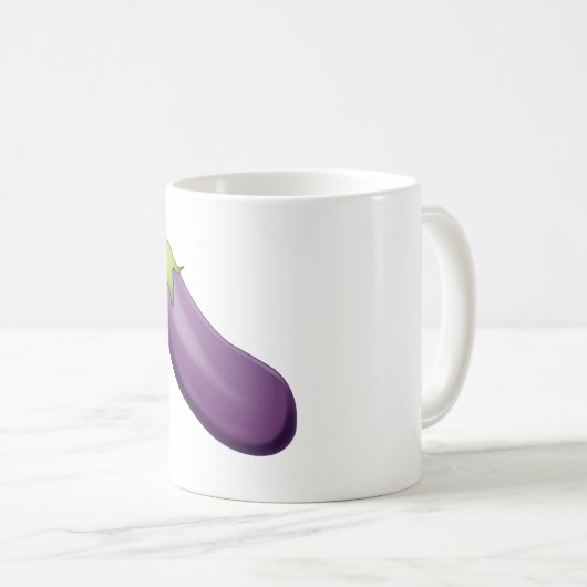 Eggplant - Emoji Kaffeetasse (VorderseiteRechts)