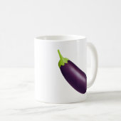 Eggplant Emoji Kaffeetasse (VorderseiteRechts)