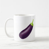 Eggplant Emoji Kaffeetasse (Links)