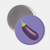 Eggplant Emoji Magnet (Vorderseite/Rückseite)