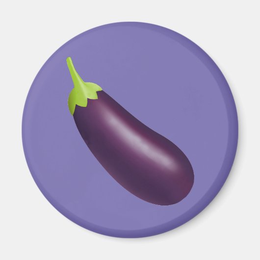 Eggplant Emoji Magnet (Vorne)